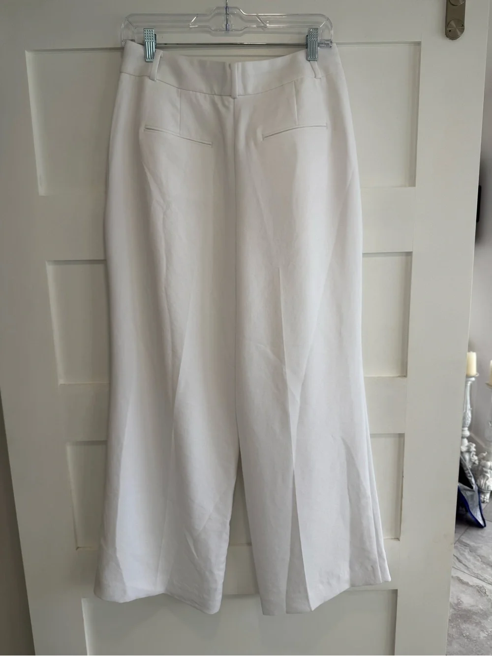 Ann Taylor Wide-Leg White Women's Trousers/Pants - NWT, size 8P